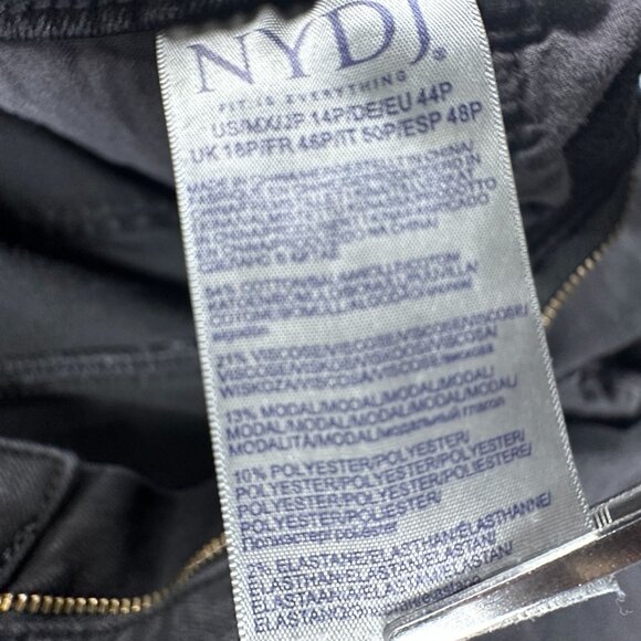 NYDJ AMI Skinny Jeans Womens Size 14P Lift X Tuck Technology Stretch Black - Picture 6 of 12